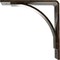Ekena Millwork Morris Steel Bracket, Antiqued Pale Gold 3"W x 8"D x 8"H BKTM03X08X08MOAPG - alternate 7